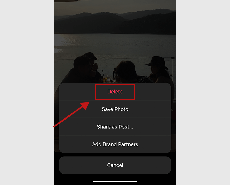Tap on the story you want to delete and select Delete