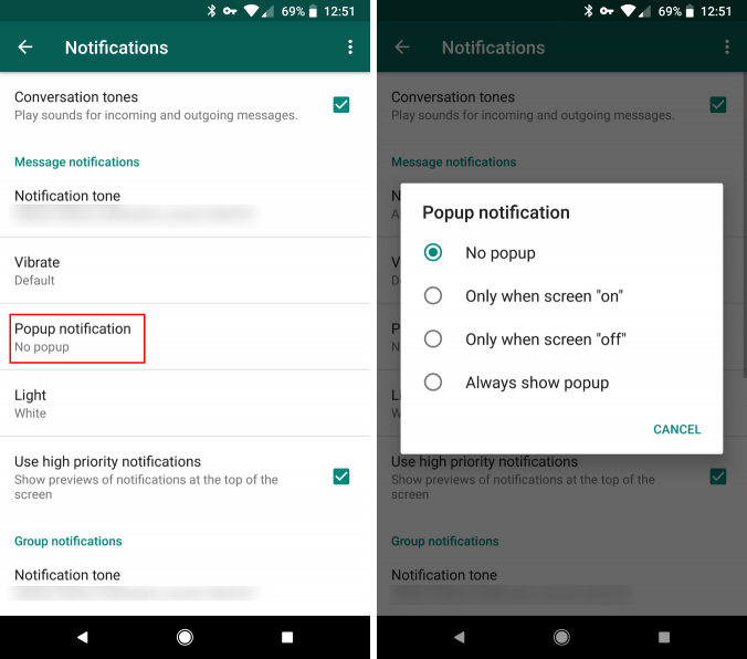 Whatsapp Pop Up Notifications